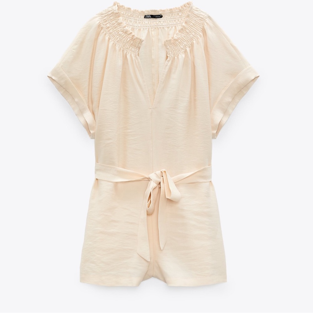 Zara Light Beige Playsuit size XS
